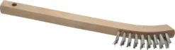 Scratch Brush: 2 Row, 9 Column, Stainless Steel