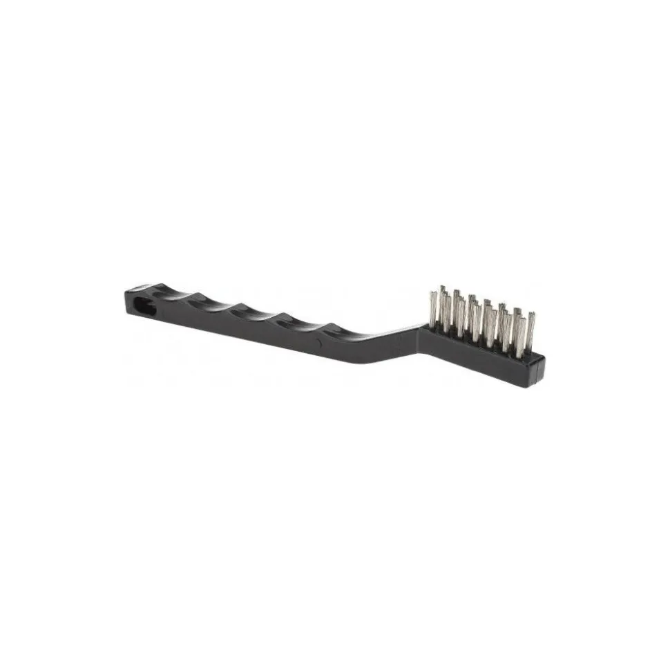 Scratch Brush: 3 Row, 7 Column, Stainless Steel