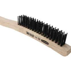 Scratch Brush: 3 Row, 19 Column, Steel