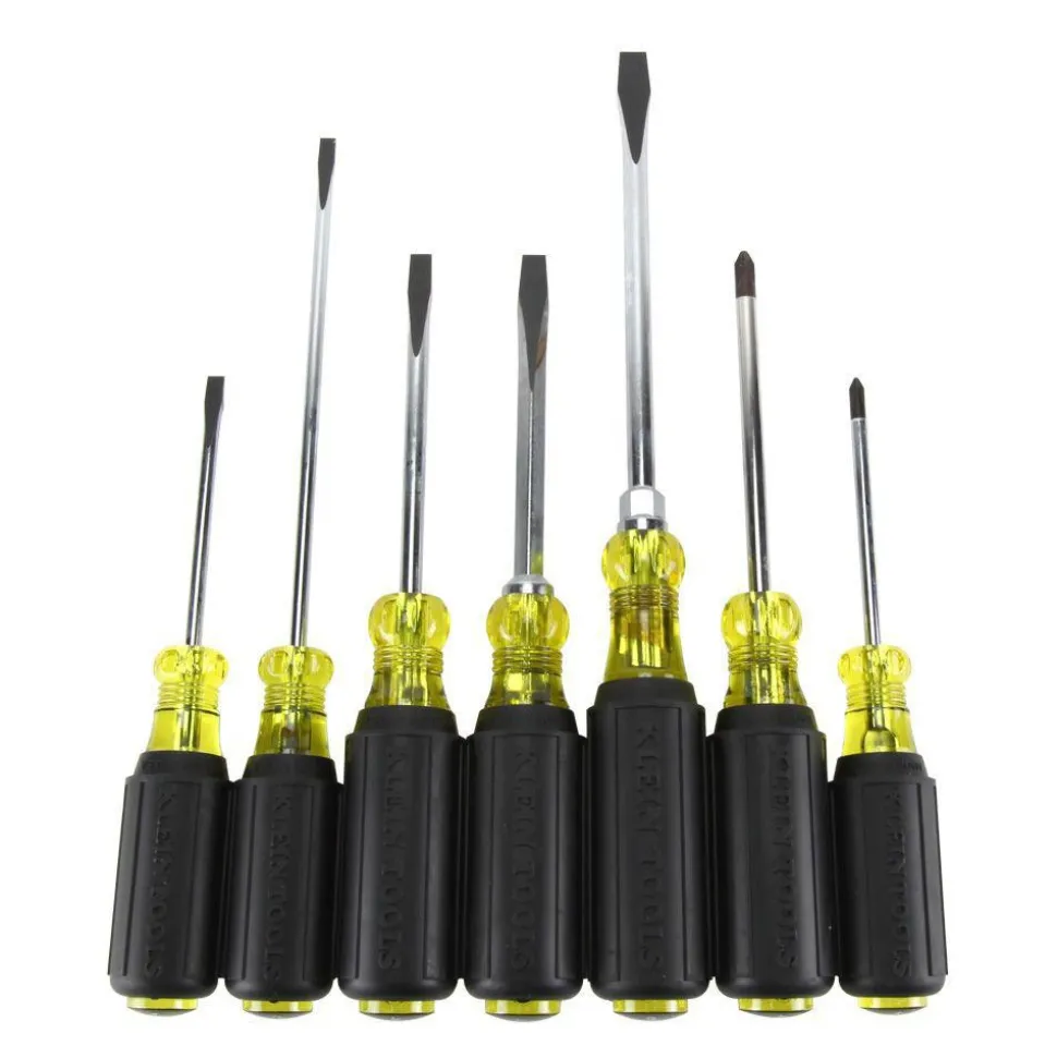 Screwdriver Set: 7 Pc, Cabinet, Keystone & Phillips
