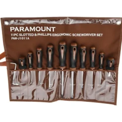 Screwdriver Set: 11 Pc, Cabinet, Offset, Phillips & Slotted