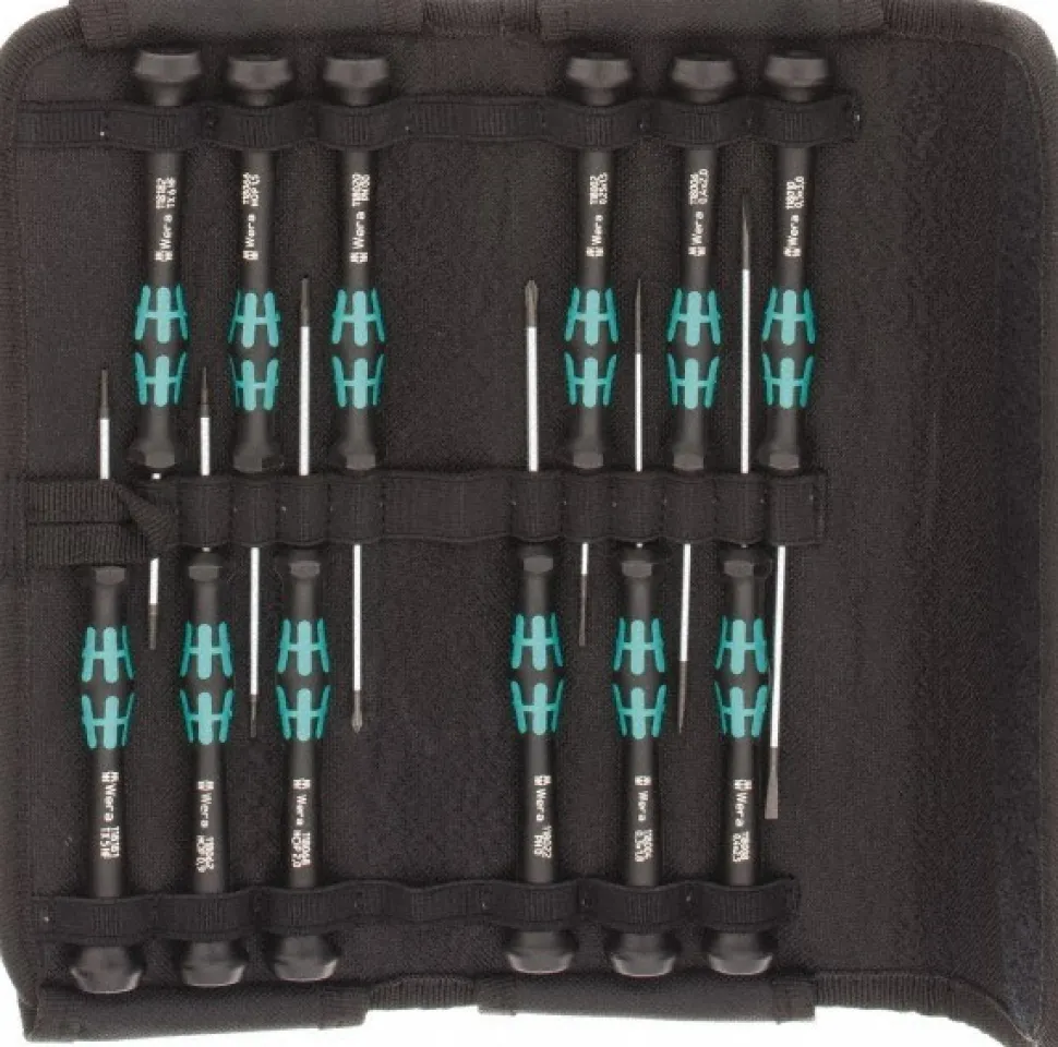 Screwdriver Set: 12 Pc, Hex, Phillips, Slotted & Torx®