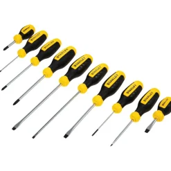 Screwdriver Set: 10 Pc, Phillips & Slotted