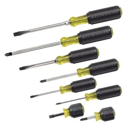 Screwdriver Set: 8 Pc, Phillips & Slotted