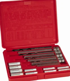 Screw Extractor & Drill: 20 Pc