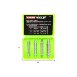 Screw Extractor: #1, #2, #3 & #4, for #11 to #14, #16 to #24, #4 to #7 & #8 to #10 Screws
