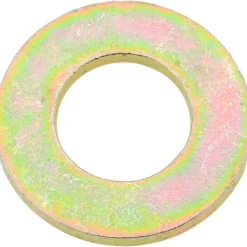 5/8" Screw SAE Flat Washer: Grade 8 Steel, Yellow Zinc Dichromate