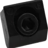 8-32 Screw Thread, 1/2" Wide x 0.1" High, Serrated Steel Standard Style Screw Mount Toe Clamp