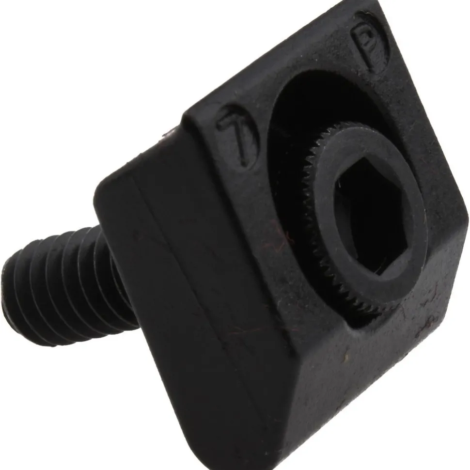 8-32 Screw Thread, 1/2" Wide x 0.1" High, Serrated Steel Standard Style Screw Mount Toe Clamp