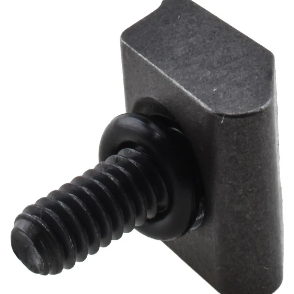 1/4-20 Screw Thread, 3/4" Wide x 0.15" High, Smooth Steel Standard Style Screw Mount Toe Clamp