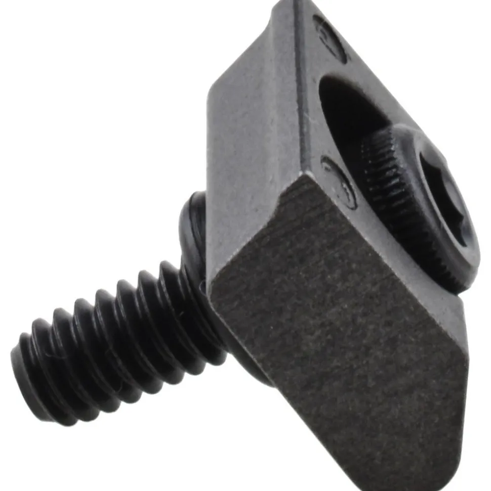 1/4-20 Screw Thread, 3/4" Wide x 0.15" High, Smooth Steel Standard Style Screw Mount Toe Clamp