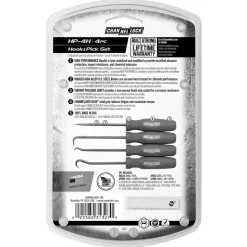 Scriber & Probe Sets: Set Type: Hook & Probe Set; Container Type: Clamshell; Material: Steel; Body Diameter: 3.0000