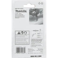 Scroll Saw Blades: For Use With: Wood, Plywood, OSB; Description: Starlock Oscillating Multi‑Tool 1‑1/4" Bi‑Metal Curved Plunge Cut Blade with Japanese Tooth Design; Color: Black; Turntable Diameter: 1