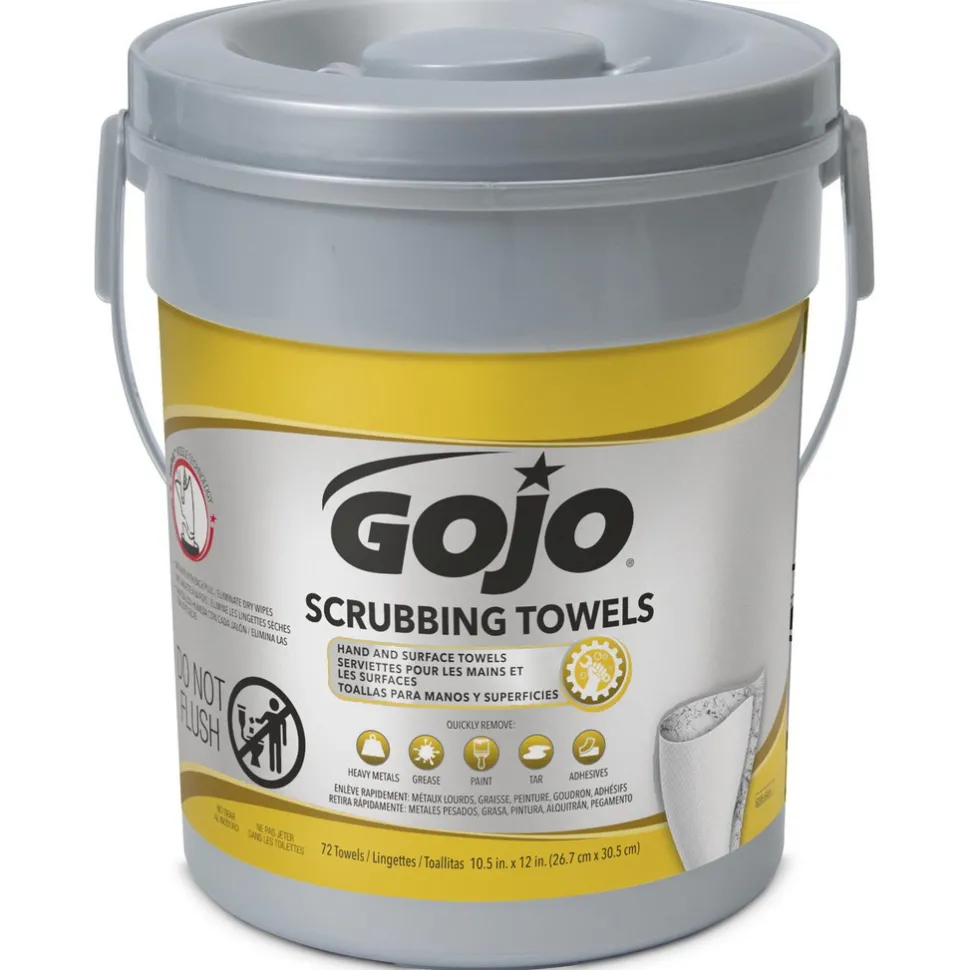 Scrubbing Hand and Surface Towels, Citrus Scent, Center-Pull Canister