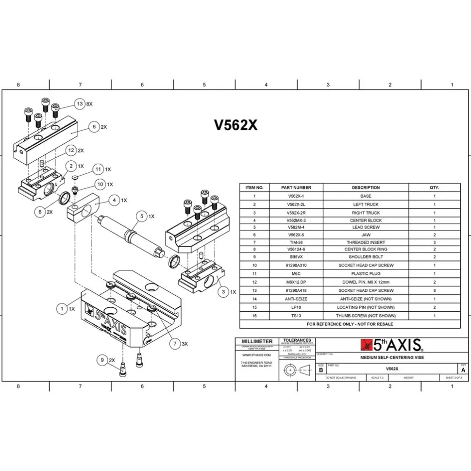 Self-Centering Vises: Jaw Width (Inch - 2 Decimals): 5.00