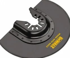 Semi-Circle Oscillating Tool Blade: Flush Cutting, Bi-Metal, For Use With Wood, Wood with Nails, Drywall