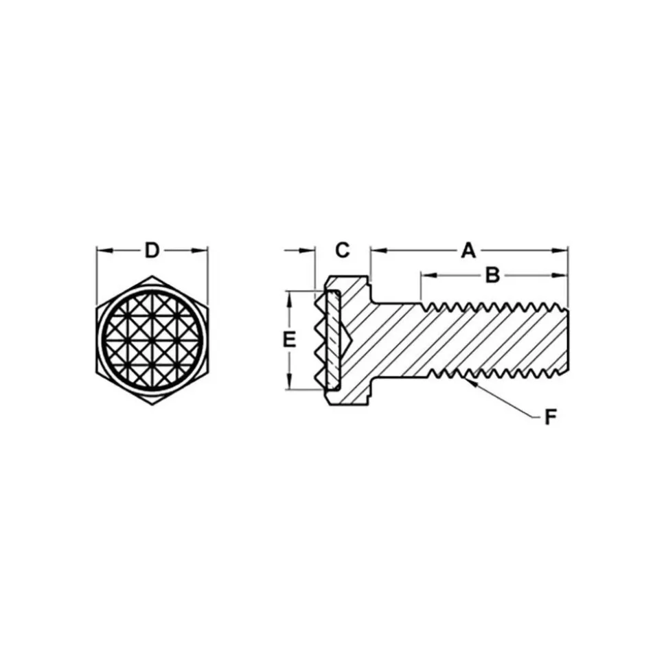 Serrated Tooth, 5/16-18, 1/2" Shank Length, 1/2" Thread Length, Black Oxide Finish, Hex Head, Adjustable Positioning Gripper
