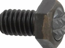 Serrated Tooth, 5/16-18, 1/2" Shank Length, 1/2" Thread Length, Black Oxide Finish, Hex Head, Adjustable Positioning Gripper