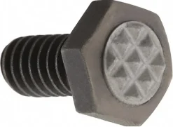Serrated Tooth, 1/4-20, 1/2" Shank Length, 1/2" Thread Length, Black Oxide Finish, Hex Head, Adjustable Positioning Gripper