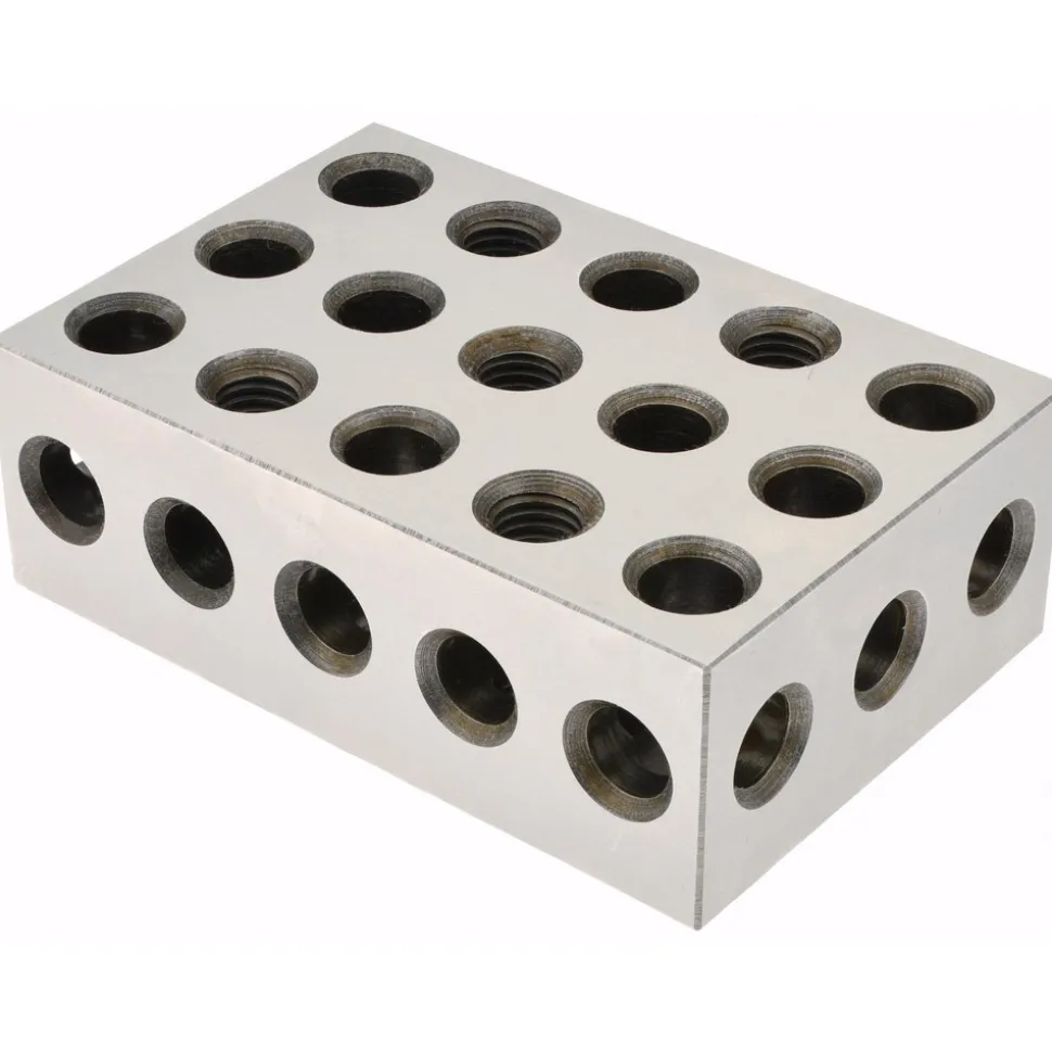 Setup Block: 0.0003 Squareness, Hardened Steel, 2-4-6 Block