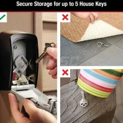 Set-Your-Own Combination Wall Mount Key Safe