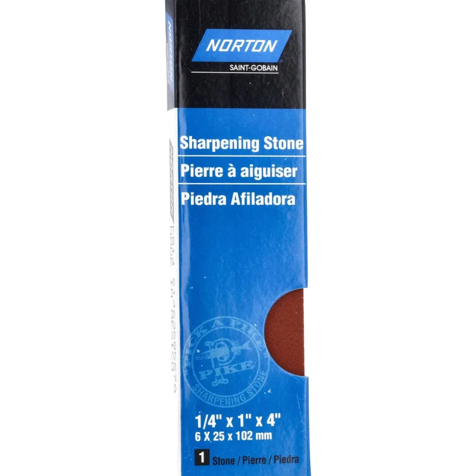 Sharpening Stone: 1/4'' Thick, Rectangle, Aluminum Oxide
