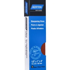 Sharpening Stone: 1/4'' Thick, Rectangle, Aluminum Oxide