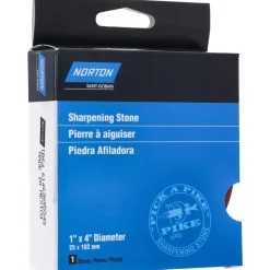 Sharpening Stone: 1'' Thick, Round, Aluminum Oxide