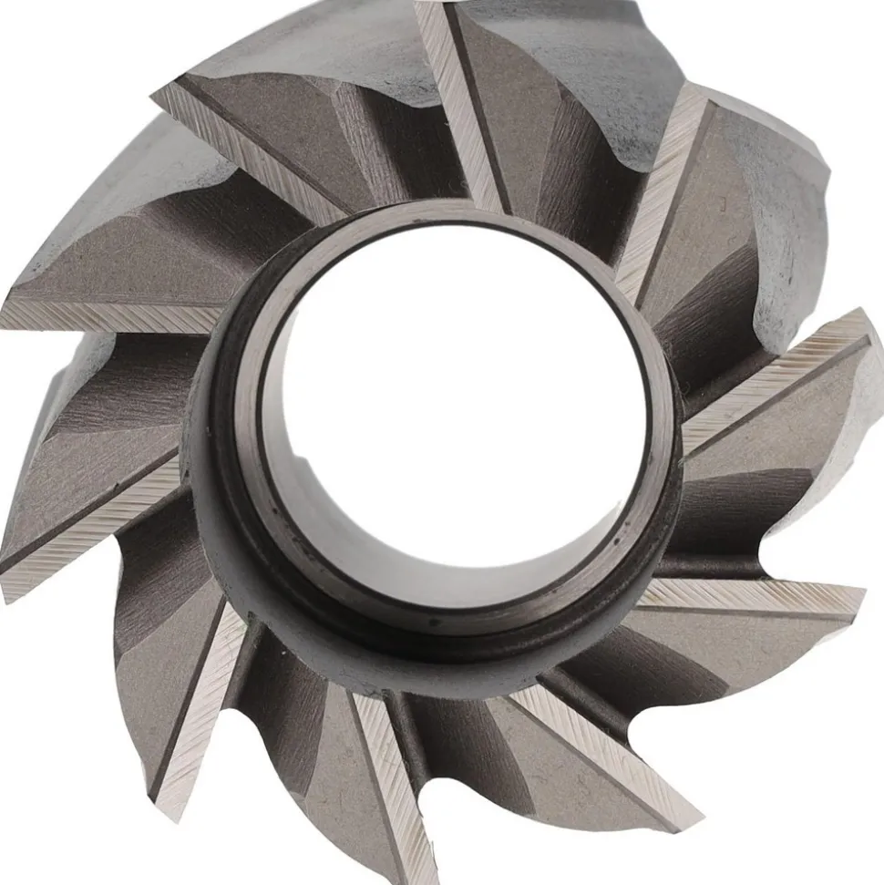Shell End Mill: 2-1/4" Dia, 1" Arbor Hole, 10 Flute, High Speed Steel