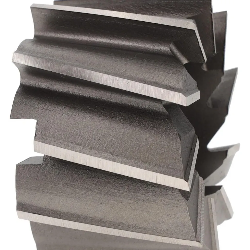 Shell End Mill: 2-1/4" Dia, 1" Arbor Hole, 10 Flute, High Speed Steel