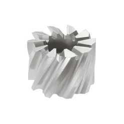 Shell End Mill: 2" Dia, 3/4" Arbor Hole, 10 Flute, High Speed Steel