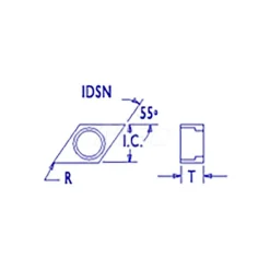 Shim for Indexables: 1/2" Inscribed Circle