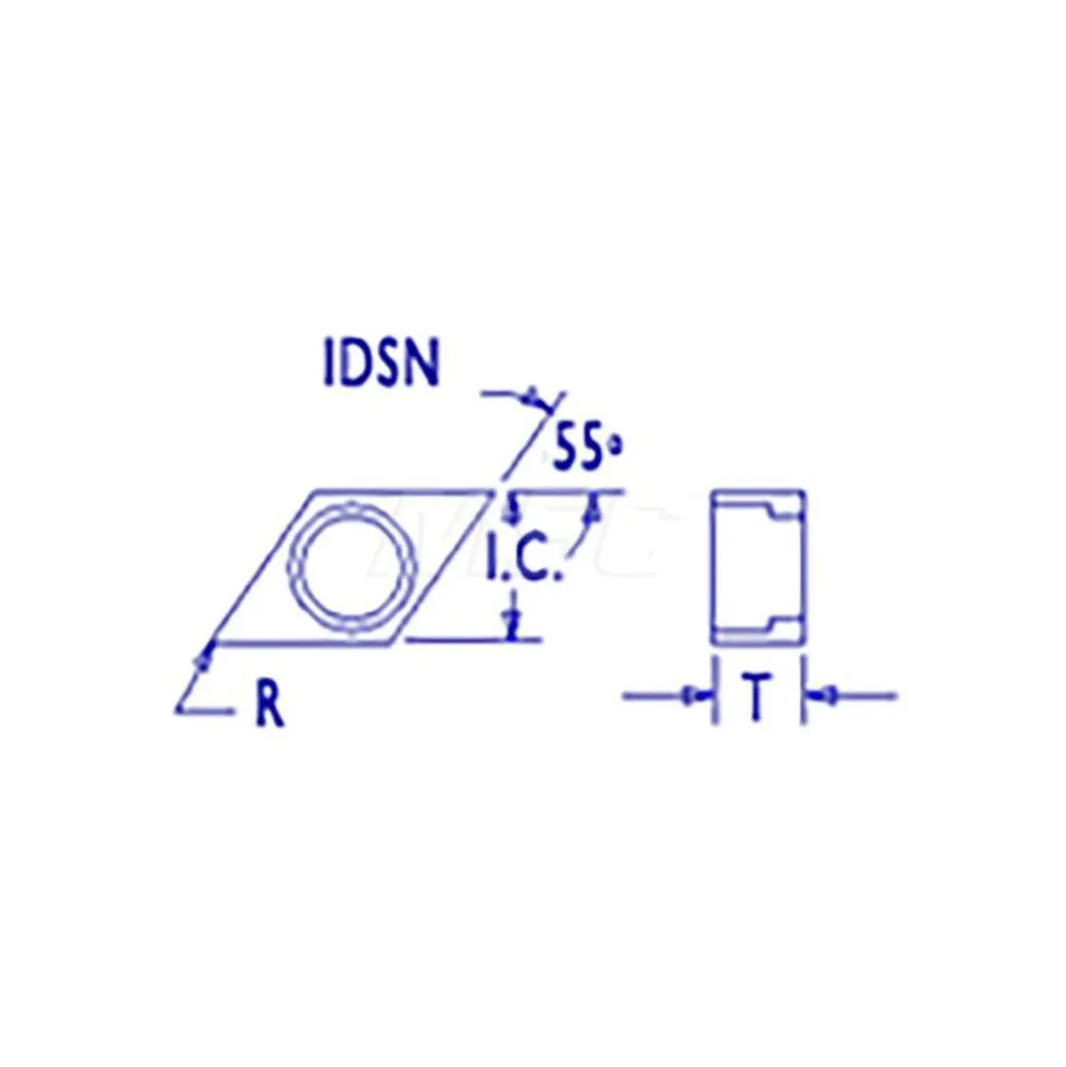 Shim for Indexables: 1/2" Inscribed Circle