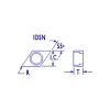 Shim for Indexables: 1/2" Inscribed Circle