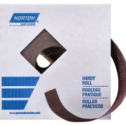 Shop Roll: 2" Wide, 50 Yd Long, 180 Grit, Aluminum Oxide