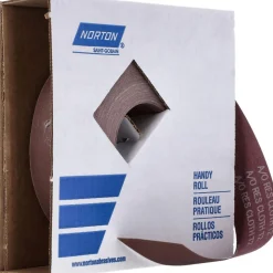Shop Roll: 2" Wide, 50 Yd Long, 320 Grit, Aluminum Oxide