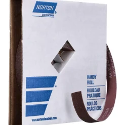 Shop Roll: 1" Wide, 50 Yd Long, 80 Grit, Aluminum Oxide