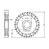 Side Chip Saw: 3" Blade Dia, 3/16" Blade Thickness, 1" Arbor Hole Dia, 28 Teeth, High Speed Steel