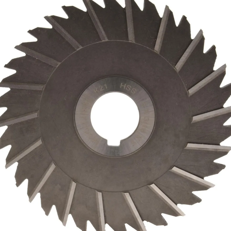 Side Chip Saw: 5" Blade Dia, 3/16" Blade Thickness, 1" Arbor Hole Dia, 36 Teeth, High Speed Steel