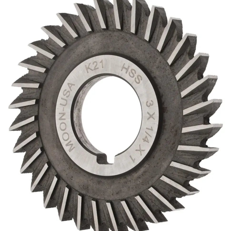 Side Chip Saw: 3" Blade Dia, 1/4" Blade Thickness, 1" Arbor Hole Dia, 32 Teeth, High Speed Steel