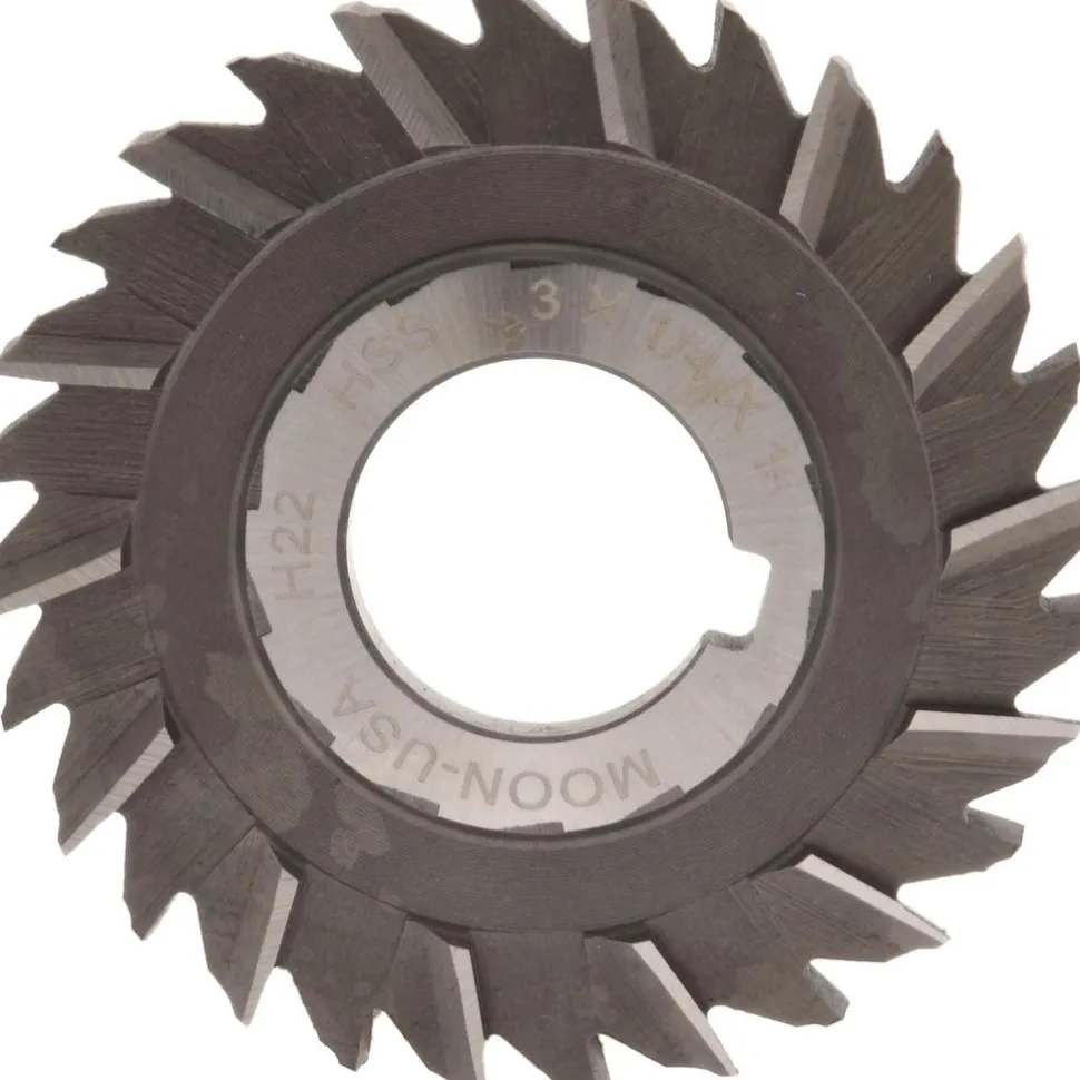 Side Chip Saw: 3" Blade Dia, 1/4" Blade Thickness, 1" Arbor Hole Dia, 28 Teeth, High Speed Steel