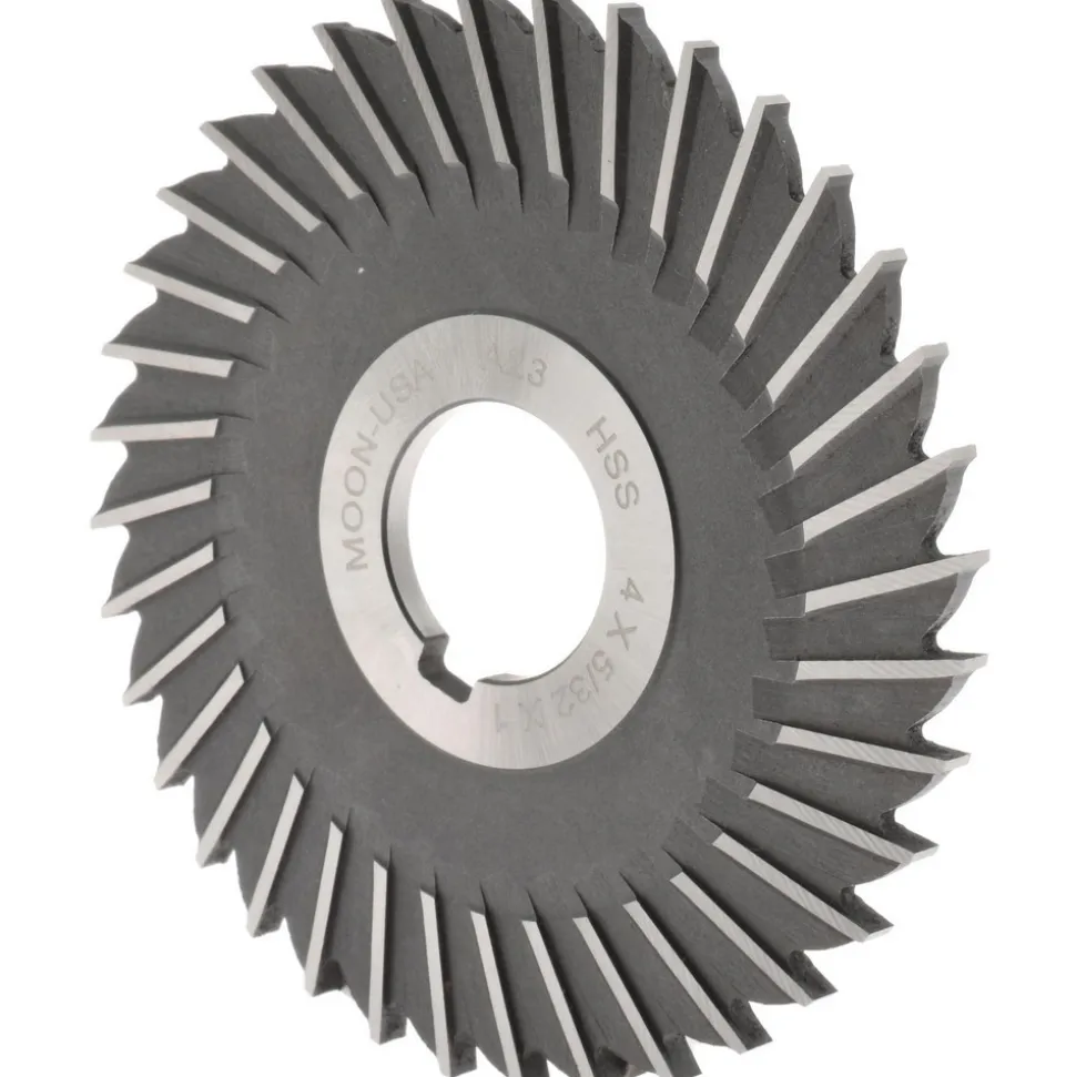 Side Chip Saw: 4" Blade Dia, 5/32" Blade Thickness, 1" Arbor Hole Dia, 36 Teeth, High Speed Steel