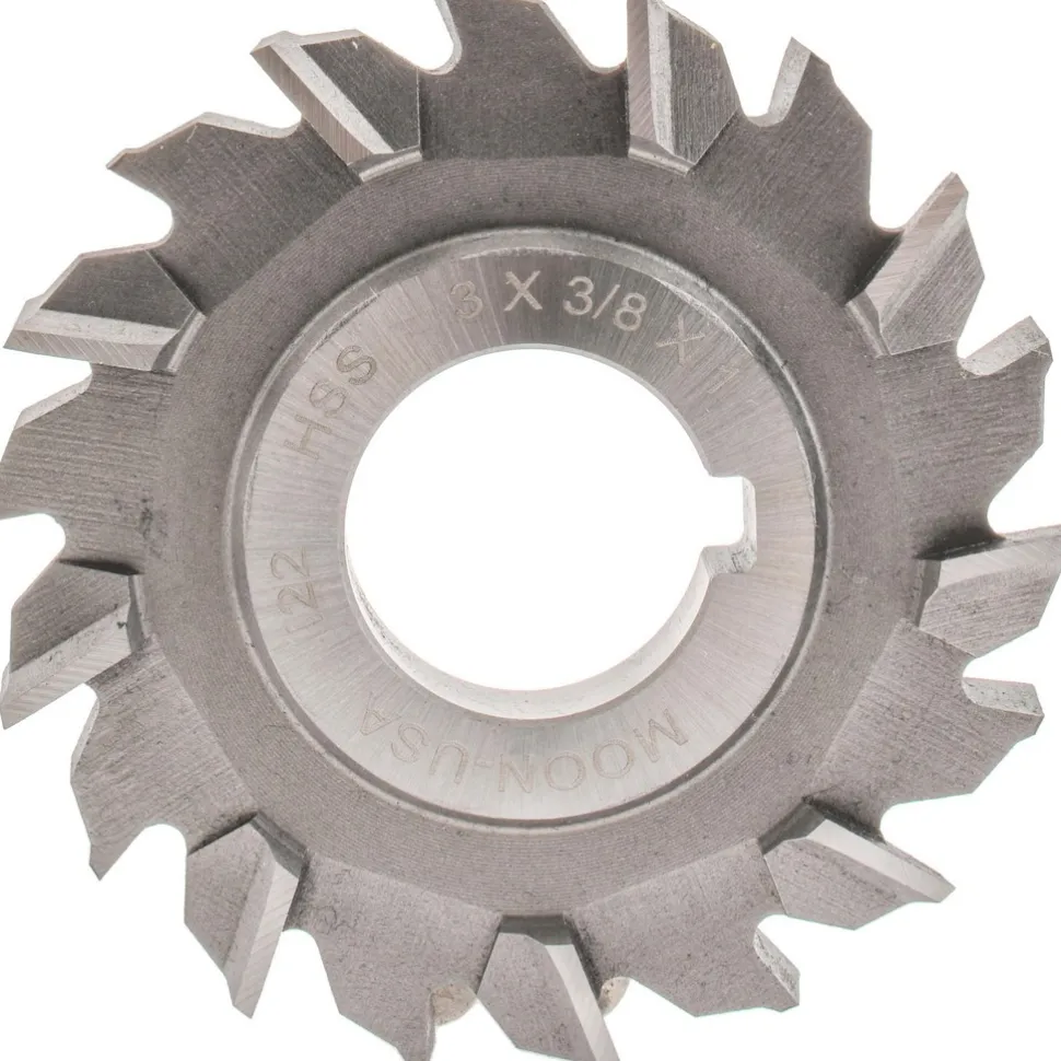 Side Milling Cutter: 3" Cutter Dia, 3/8" Cutting Width, 1" Arbor Hole, 18 Teeth