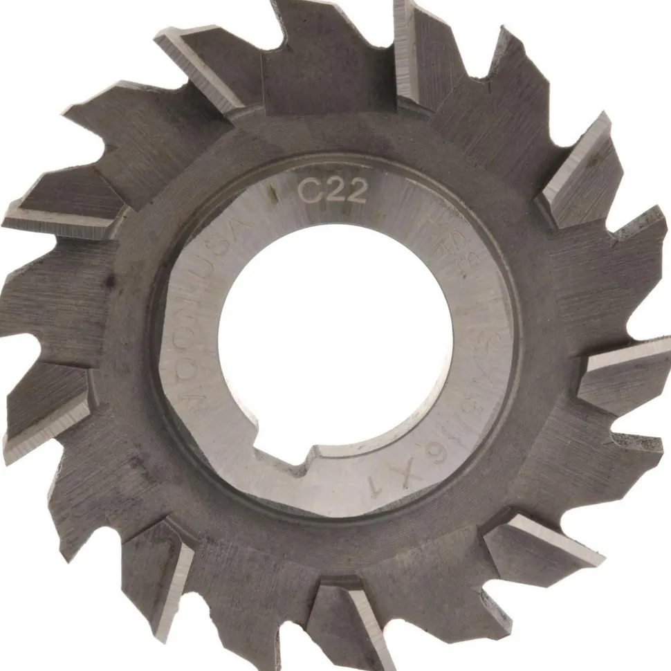 Side Milling Cutter: 3" Cutter Dia, 5/16" Cutting Width, 1" Arbor Hole, 18 Teeth