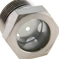 3/4" Sight Dia, 3/4" Thread, 0.94" OAL, High Pressure Fused Pipe Thread with Reflector Sight Glass & Flow Sight