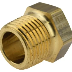 7/16" Sight Dia, 3/8" Thread, 0.88" OAL, Low Pressure Pipe Thread Lube Sight, Open View Sight Glass & Flow Sight