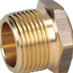 3/4" Sight Dia, 3/4" Thread, 1" OAL, Low Pressure Pipe Thread Lube Sight, Open View Sight Glass & Flow Sight