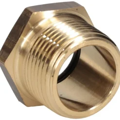 3/4" Sight Dia, 3/4" Thread, 1" OAL, Low Pressure Pipe Thread Lube Sight, Open View Sight Glass & Flow Sight