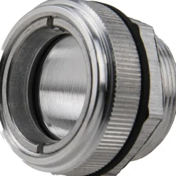 3/4" Sight Dia, 1" Thread, 15/16" OAL, Low Pressure Hole Mount, Open View Sight Glass & Flow Sight
