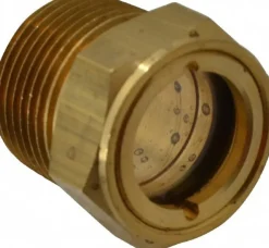 1" Sight Dia, 3/4" Thread, 1-1/8" OAL, Viewport Sight Glass & Flow Sight